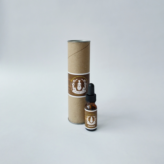 Aceite para Cuidado De Barba Orgánico Spartan Presentación 15ML - Esencia de tu Elección, Yerbabuena - Menta - Toronja - Romero