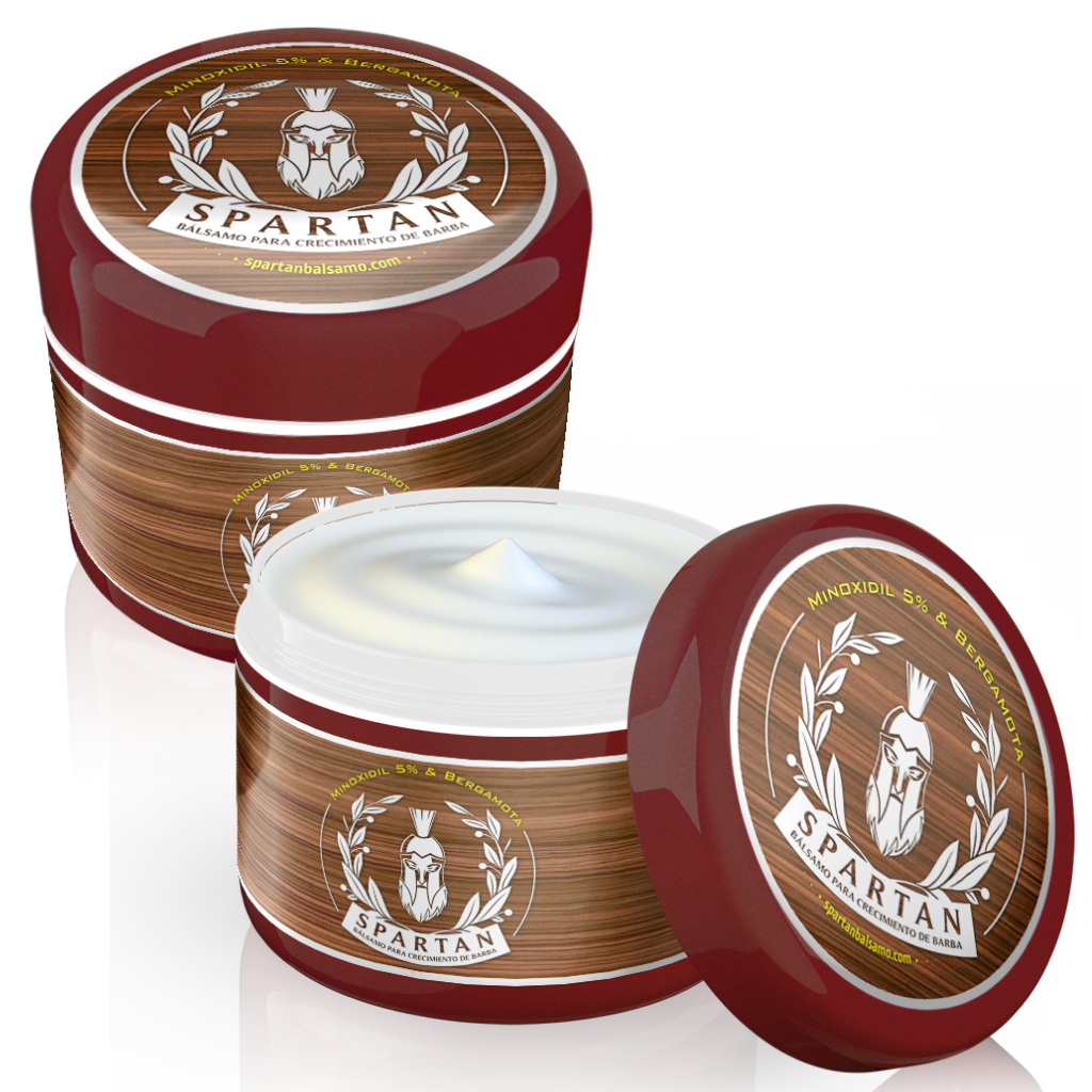 DUO SPARTAN BÁLSAMO - Crecimiento De Barba Con Minoxidil, Bergamota & Biotina + ENVÍO GRATIS
