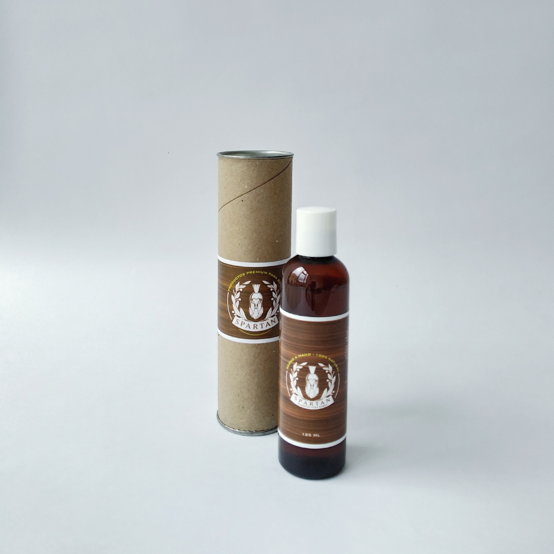 Shampoo Artesanal Barba Spartan, Aceites Naturales 125 ML - Esencia Romero