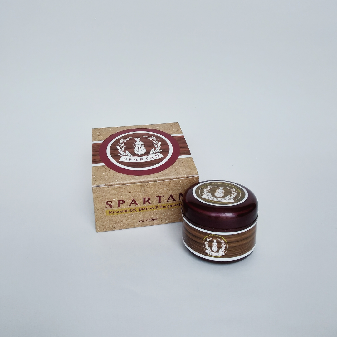 1 PIEZA SPARTAN BÁLSAMO - Crecimiento De Barba Con Minoxidil, Bergamota y Biotina + ENVÍO GRATIS